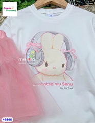 Set MLS hồng thỏ, châ váy tutu hồng