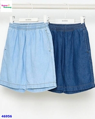 Quần short jean Uni xanh đậm