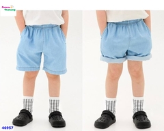 Quần short jean Uni xanh nhạt