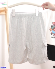 Quần short Uni xám túi hộp