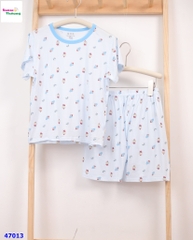 Bộ Tencel xanh siêu nhân