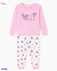 Bộ dài HuniKid tím Kuromi