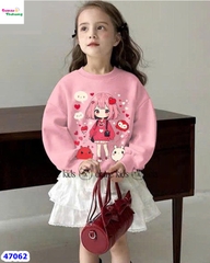 Set váy Elaine hồng cô gái