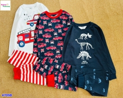 Bộ dài HuniKids đen xe cứu hoả