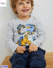 Bộ dài HuniKids xám khủng long