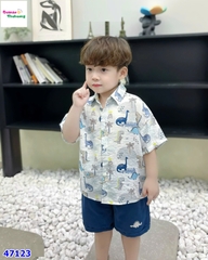 Bộ Bernie sơ mi khủng long