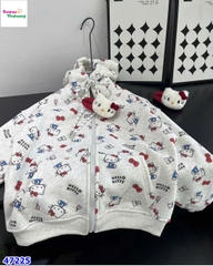 Áo khoác xám Hello Kitty
