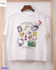 Áo thun trắng Hello Kitty Deliciou