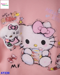 Áo Chaoboy hồng Kitty bông