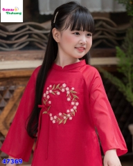 Áo dài Cúc Chi đỏ Nguyên Đán