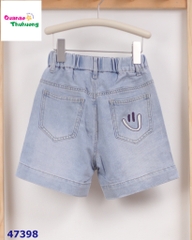 Quần short jean Disi xanh túi Smile