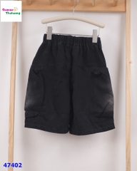 Short jean XSD đen túi hộp 1977