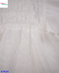 Set váy XXY trắng dập hoa