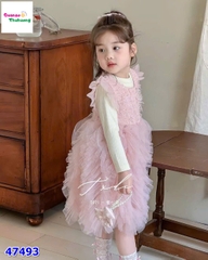 Set đầm hồng voan