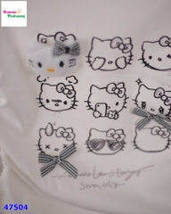 Áo trắng Hello Kitty