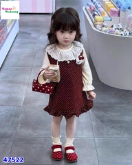 Set váy đỏ chấm bi