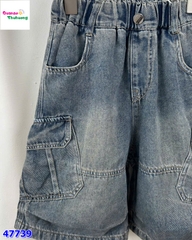 Quần short jean YYS xanh