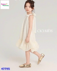 Đầm Cici trắng kim sa lấp lánh