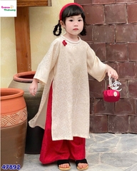 Áo dài Oli trắng