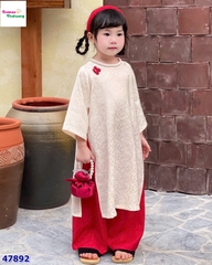 Áo dài Oli trắng