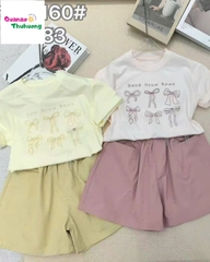 Set bộ DDH áo vàng nơ