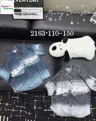 Áo sơ mi XSD xanh đậm nhạt