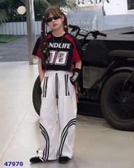 Áo croptop Chaoboy đen đỏ 08