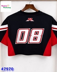 Áo croptop Chaoboy đen đỏ 08