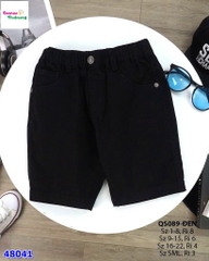 Quần short kaki B2Kid đen
