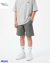 Short kaki Bee xám