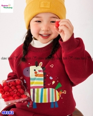 Set bộ dài Elaine đỏ in ngựa