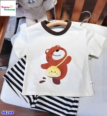 Bộ áo kem gấu vịt