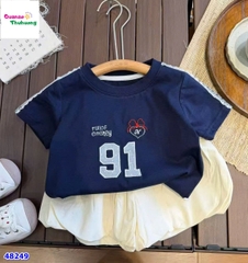 Bộ áo xanh đen 91