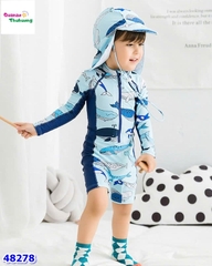 Bộ bơi liền xanh cá mập