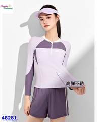Đồ bơi Ylike dài tay tím