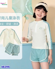 Đồ bơi Ylike kem viền xanh