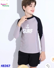 Bộ bơi dài tay xám Surf