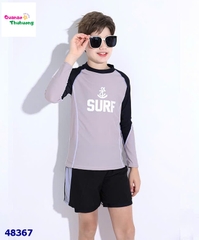 Bộ bơi dài tay xám Surf
