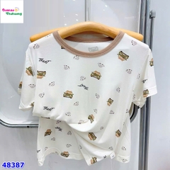 Bộ Tencel kem in xe