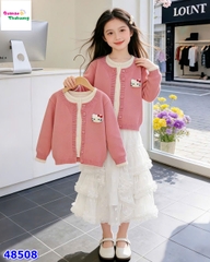 Áo khoác Kitty hồng