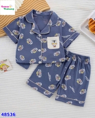 Bộ Pyjama đùi xanh siêu nhân