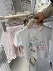 Bộ Tencel T kem mèo nhà