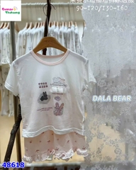 Bộ Tencel T kem thỏ bánh mỳ