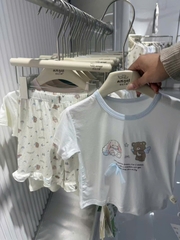 Bộ Tencel T kem gấu & thỏ