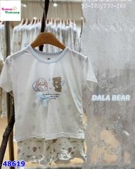 Bộ Tencel T kem gấu & thỏ