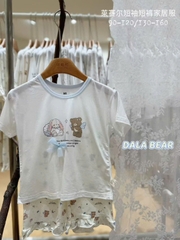 Bộ Tencel T kem gấu & thỏ