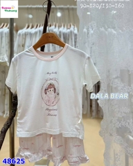 Bộ Tencel T kem cô gái May Bells