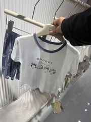 Bộ Tencel kem snoopy