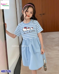 Đầm J&J sọc xanh Kitty