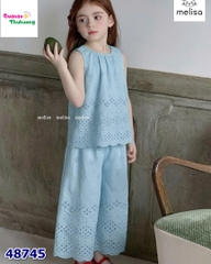Set bộ MLS xanh dương dập hoa